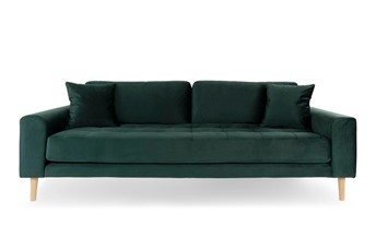 Sofa Trzyosobowa LIDO Butelkowa Zieleń/Naturalny