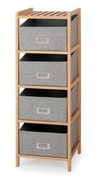 Regał Reg10 Naturalny/Popielaty Skandynawski