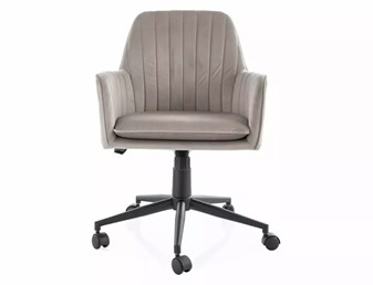 Fotel Obrotowy Q-886 Velvet Czarny/Ciemny Beżowy Bluvel 40