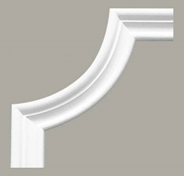 Narożnik Naścienny Gładki LNG-07-1 17 cm Biały