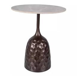 Ława MUTTI fi50 Szary Marmur/Brąz Antyczny