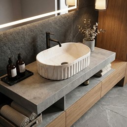 Umywalka Nablatowa GEORGIA Beżowy