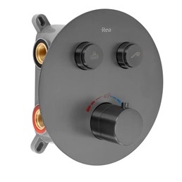 Zestaw Natryskowy Podtynkowy z Termostatem LUNGO Tytan