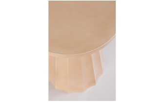 Stolik Kawowy HEDYM Fi30cm Beżowy