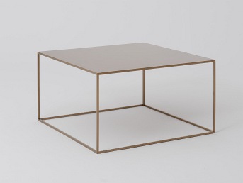 Stół Kawowy Tensio Metal 80x80 Złoty
