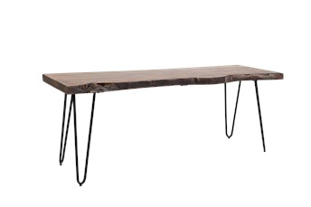 Ławka AV1781-48KD Avola 41x122x46 Czarny/Orzech