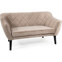 Sofa KARO 2 Velvet Wenge/Ciemny Beż Bluvel 40