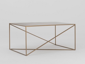 Stół Kawowy Memo Metal 100x60 Złoty