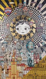 Obraz WARSAW GIRL 110x174cm