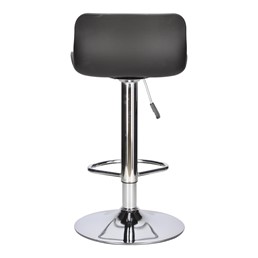 Stołek Barowy INGE Czarny/Chrom