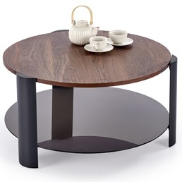 Ława LIRA fi80 Orzechowy/Czarny