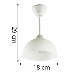 Lampa Wisząca CYRKONIA B Biały