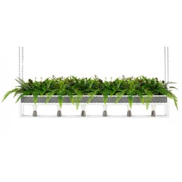 Lampa Wisząca/Kwietnik SEMIRA 180 INDUSTRIAL Biały/Zielony