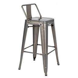 Krzesło Barowe TOWER BACK 76 Szary