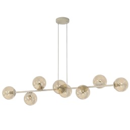 Lampa Wisząca MAGNUS 8 Beżowy/Bursztynowy