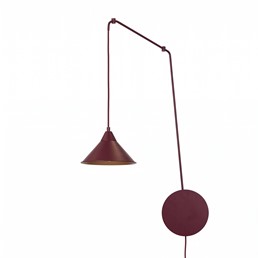 Lampa Wisząca ABRAMO 1 Burgundowy