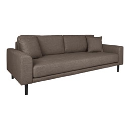 Sofa LIDO Trzyosobowa Brązowy/Czarny