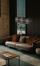 Lampa Wisząca ZIMBO K-5220 Czarny/Złoty