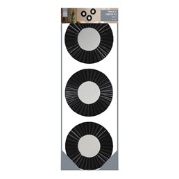 Zestaw 3 Luster Origami Czarny