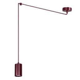 Lampa Wisząca TRAKER 1 Burgundowy