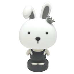 Lampka Dekoracyjna Króliczek Biały/Szary