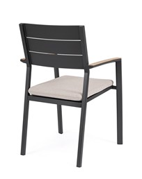 Krzesło Ogrodowe ZELMAR Szary