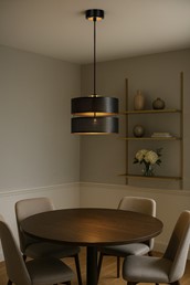 Lampa Wisząca MALAVI K-5500 Czarny/Złoty