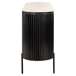 Komoda HAMPTON 3 drzwiowa Brązowy/Beżowy