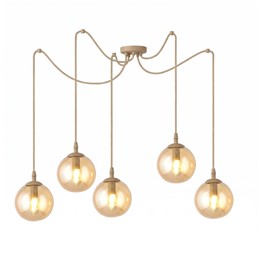 Lampa Wisząca GIGI 5 Beżowy/Miodowy