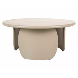 Ława NOEMI Fi80cm Ciemny Beż Mat