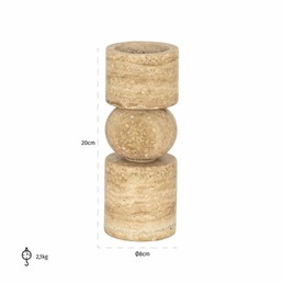 Świecznik ALAINA II Beż