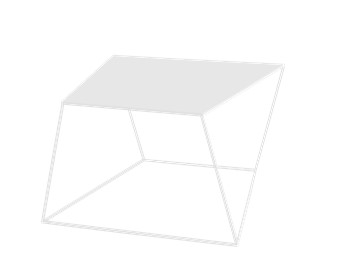 Stół Kawowy Zak Metal 80 Biały