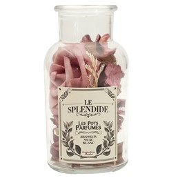 Szklany Słój 12cm z Pot Pourri Różowy