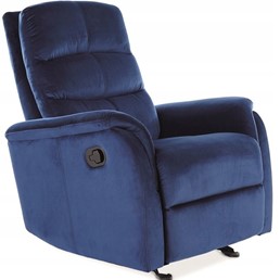 Fotel Rozkładany JOWISZ Velvet Granatowy Bluvel 86