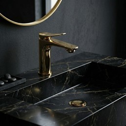 Bateria Umywalkowa Niska VISION Złoty