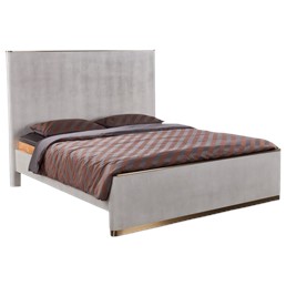Łóżko Tapicerowane STILIG ST890K 180x200cm Kremowy/Szary