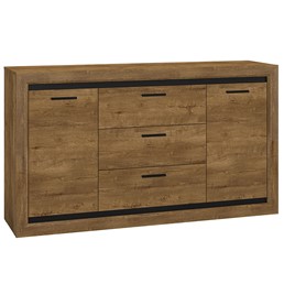 Komoda BALTICA 08 Dąb Lefkas/Czarny