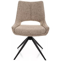 Krzesło FINO I Ciemny Beż/Czarny Mat