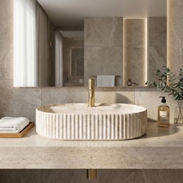 Umywalka Nablatowa MARCELA 60 SATURN Beżowy