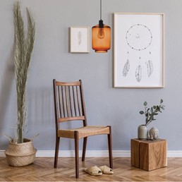 Lampa Wisząca INVERNO 1B Czarny/Brązowy