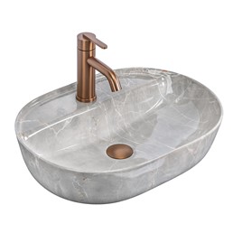 Umywalka Nablatowa AURA 51 Szary
