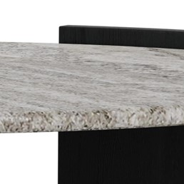 Stolik ZAFRA fi95 Marmur/Czarny