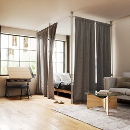 Karnisz ANYWHERE Srebrny