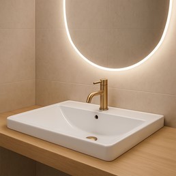 Umywalka Wpuszczana ALISHA Biały