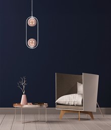 Lampa Wisząca ALMA K-5305 Biały/Bursztynowy