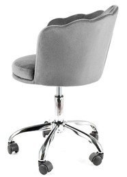 Fotel Obrotowy ROSE Velvet Szary Bluvel 14