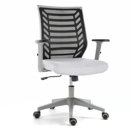 Fotel Obrotowy Q-320R Szary/Czarny