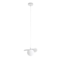 Lampa Wisząca FLORA 1 Biały/Opal