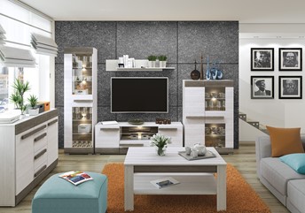 Ławostolik BLANCO 12 Sosna Śnieżna/New Grey