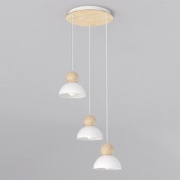 Lampa Wisząca KAKI 3PREM Biały